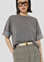 Grey sweater in merinos wool Primer Grey TARA JARMON CH