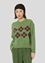 Green wool sweater Phelycia Cactus TARA JARMON CH
