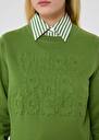 Green cotton sweater Presto Cactus, Night TARA JARMON CH