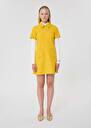 Yellow double canvas dress Rubina Black, Blush, Brut, Cactus, Grey, Horizon, Lemon yellow, Taupe color TARA JARMON CH