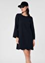 Midnight blue crepe dress Ruoda Black, Burgundy, Green, Night TARA JARMON CH