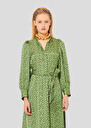 Green with white polka dots dress Rivoltina Cactus, Chocolate TARA JARMON CH