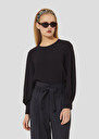 Midnight blue crepe top Tacci Night TARA JARMON CH