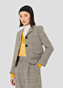 Grey glen plaid jacket Valensola Charcoal TARA JARMON CH