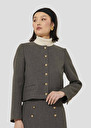 Grey compact canvas jacket Vesna Grey TARA JARMON CH