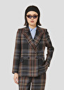 Midnight blue tartan jacket Valson Black, Chocolate, Night TARA JARMON CH
