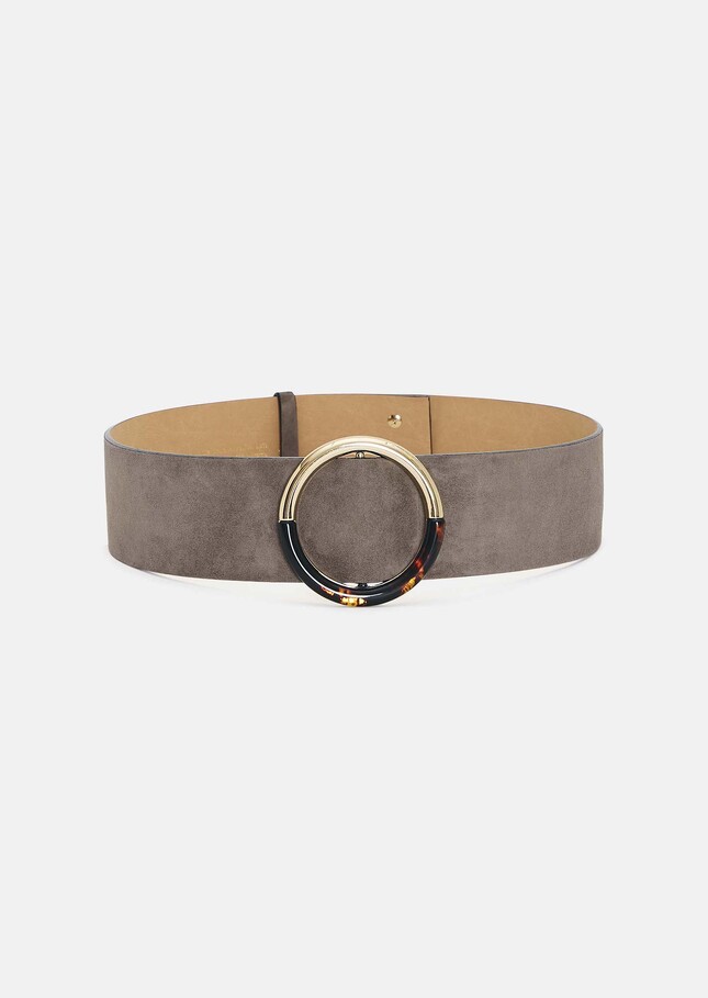 Lauren belt grey velvet Grey TARA JARMON CH