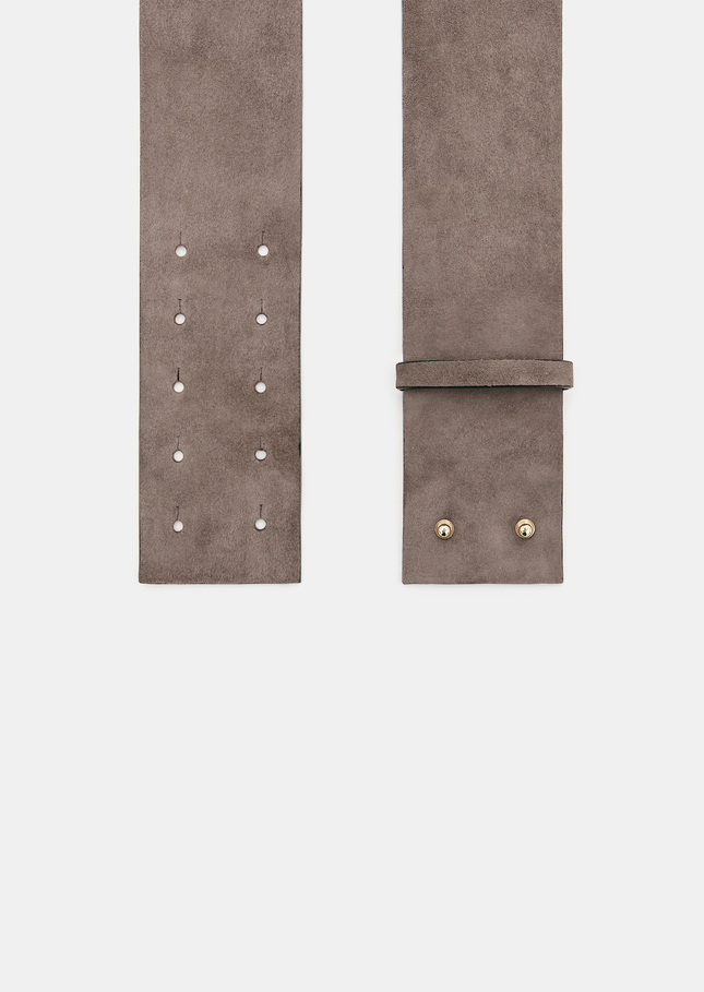 Lauren belt grey velvet Grey TARA JARMON CH