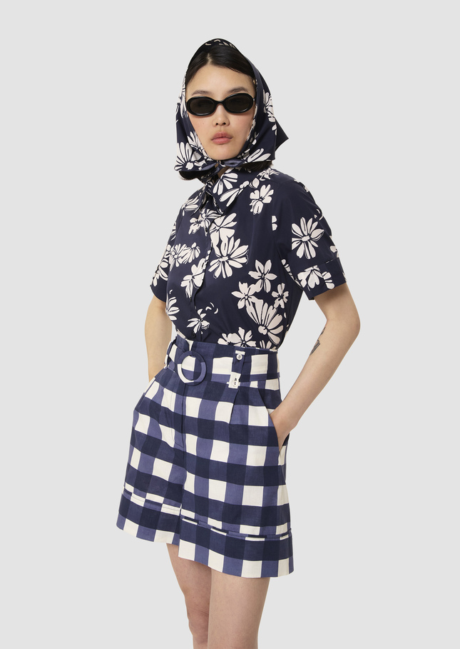Charles midnight blue with a floral print Night TARA JARMON CH