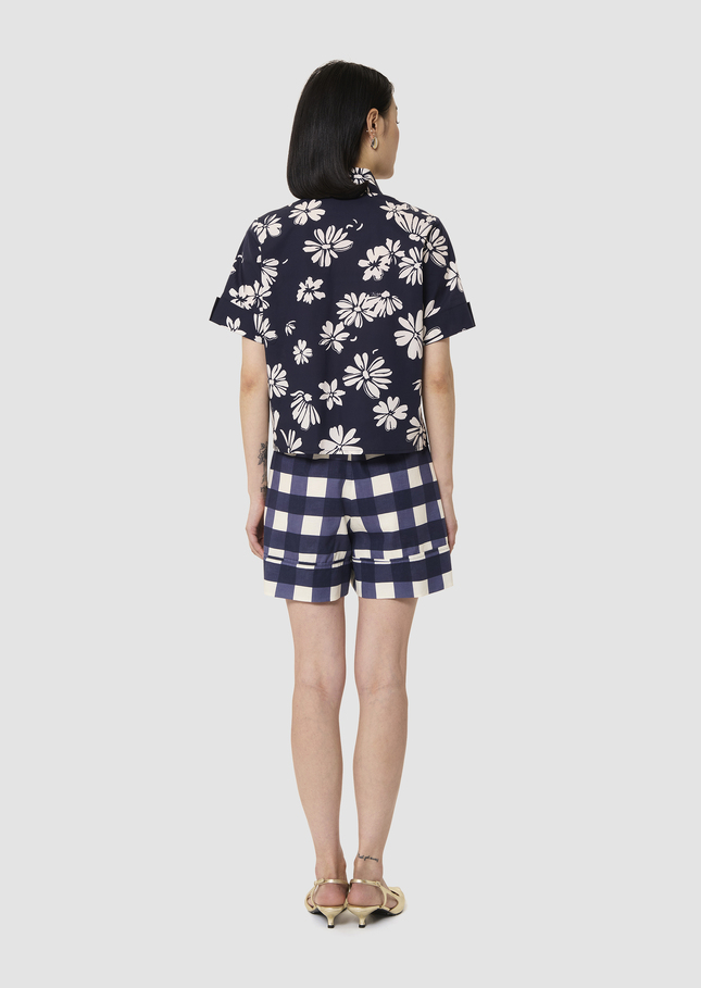Charles midnight blue with a floral print Night TARA JARMON CH