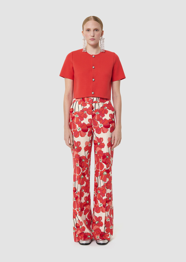 Glitter red knit cardigan Poppy TARA JARMON CH