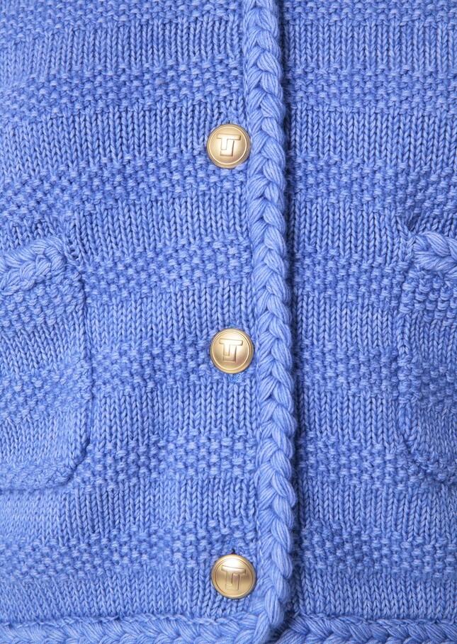 Giuda blue cotton cardigan Horizon TARA JARMON CH