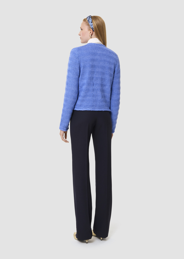 Giuda blue cotton cardigan Horizon TARA JARMON CH