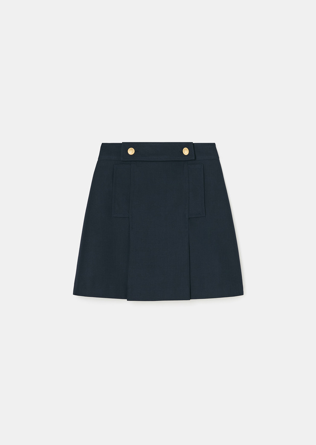 Jimmy midnight blue tailored wool skirt Night TARA JARMON CH