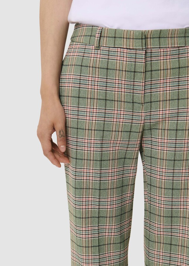 Phill green tartan pants Lime tree TARA JARMON CH