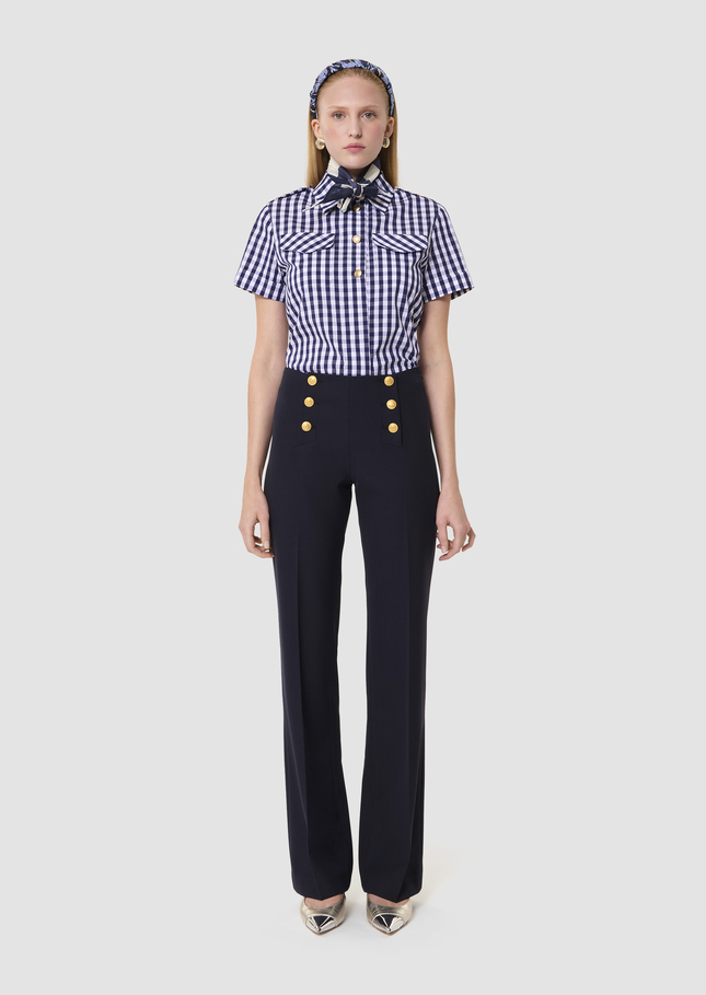 Pepino midnight blue tailored wool pants Night TARA JARMON CH
