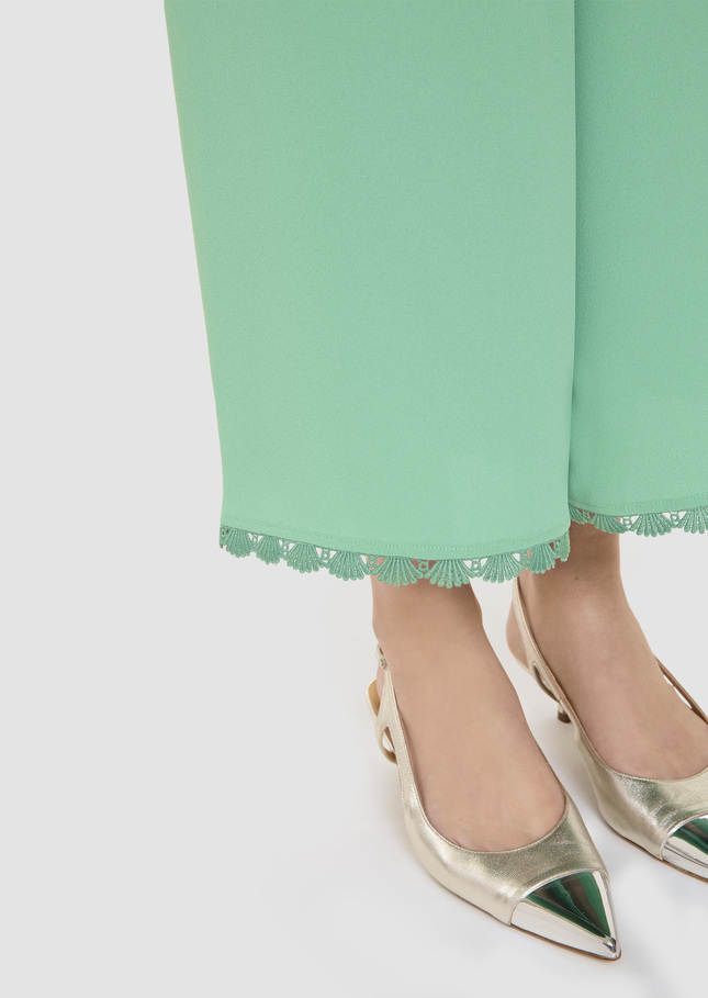 Positive green crepe pants Green TARA JARMON CH