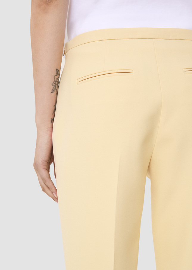 Papillon yellow double canvas pants Vanilla TARA JARMON CH