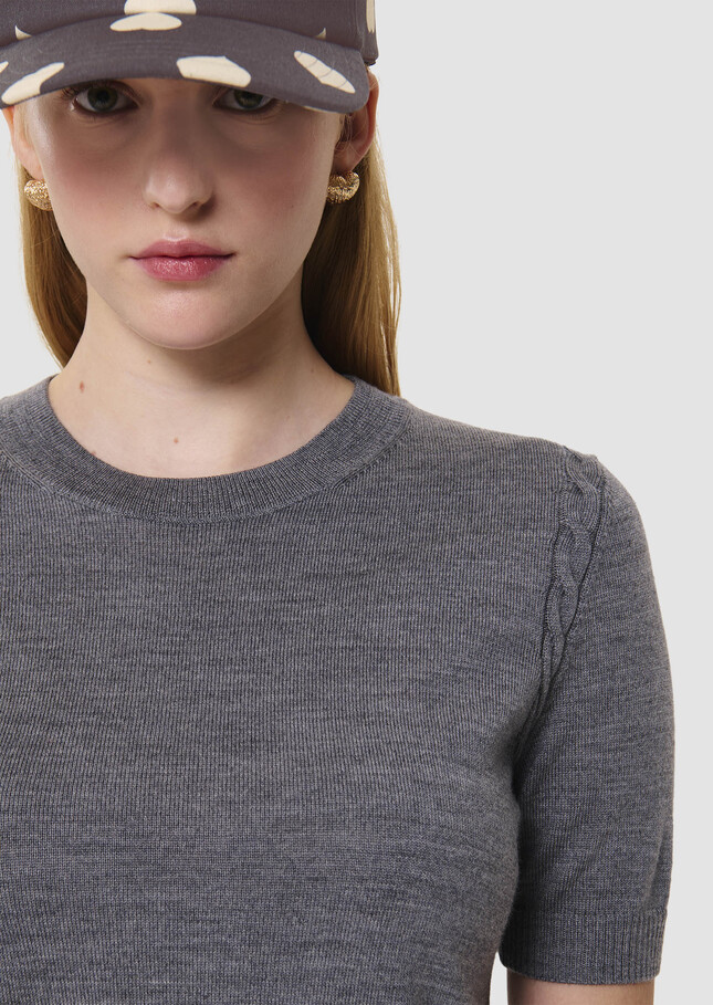Pica grey pants in merino wool Gray grey TARA JARMON CH