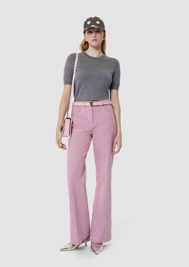 Pica grey pants in merino wool Gray grey TARA JARMON CH