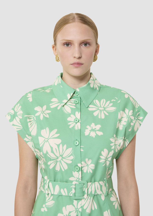 Rajah green floral print dress Green TARA JARMON CH