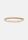 8 bis mini pink smooth leather belt Old pink TARA JARMON CH