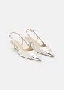 Kaia silver metallic leather loafers Argent TARA JARMON CH