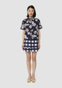 Charles midnight blue with a floral print Night TARA JARMON CH