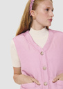 Dario matte pink sleeveless down jacket Blush TARA JARMON CH