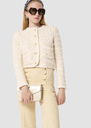 Giuda ecru cotton cardigan Bonbon, Horizon, Off-white TARA JARMON CH