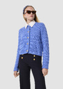 Giuda blue cotton cardigan Bonbon, Horizon, Off-white TARA JARMON CH