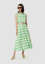 Javoue green gingham skirt Green, Night, Pink TARA JARMON CH