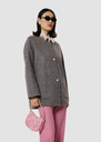 Milano grey double sided wool Gray grey TARA JARMON CH