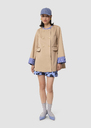 Matilda beige cotton coat Sand TARA JARMON CH