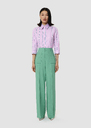 Pan green in flammed fabric Green TARA JARMON CH
