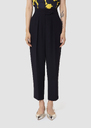 Paaso midnight blue crepe pants Green, Night TARA JARMON CH
