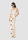 Pitt ecru with large black polka dots pants Off-white TARA JARMON CH