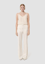 Pitt ecru satin-finish linen pants Off-white, Poppy TARA JARMON CH