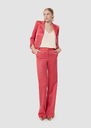 Pitt red satin-finish linen pants Off-white, Poppy TARA JARMON CH