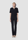 Papillon midnight blue double canvas pants Blush, Grey, Night, Vanilla TARA JARMON CH
