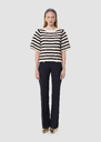 Priss ecru knit sweater Off-white TARA JARMON CH