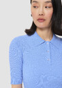 Paloma blue fine knit sweater Horizon, Vanilla TARA JARMON CH