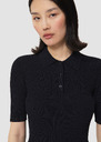 Paloma midnight blue fine knit sweater Horizon, Night, Vanilla TARA JARMON CH
