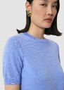 Pica blue merino wool sweater Gray grey, Horizon, Pistache TARA JARMON CH