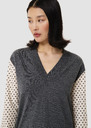 Primeblue grey cotton and merino wool sweater Gray grey TARA JARMON CH