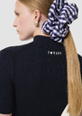 Perla midnight blue ribbed knit sweater Night, Off-white, Pink TARA JARMON CH