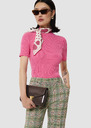 Perla pink ribbed knit sweater Off-white, Pink TARA JARMON CH