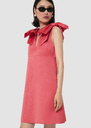 Remarquable red satin linen dress Off-white, Poppy TARA JARMON CH