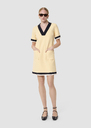 Reowa yellow double canvas dress Vanilla TARA JARMON CH