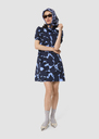 Romancine blue cherries print dress Horizon TARA JARMON CH